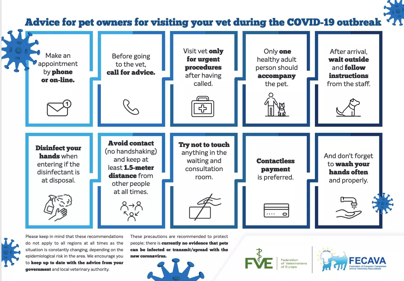 Advice for pet owners for visiting your vet during the COVID-19 outbreak