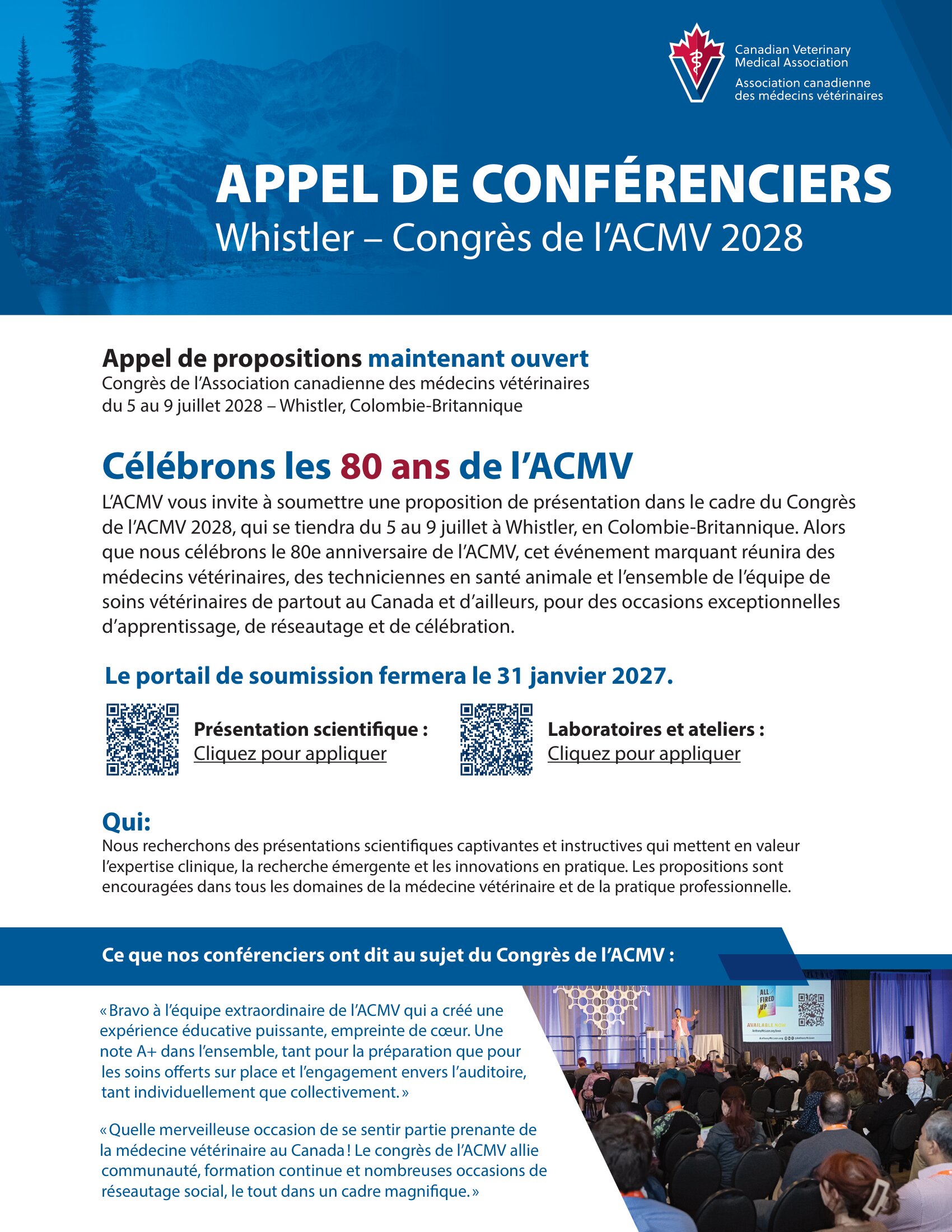 2028 Call for Speakers